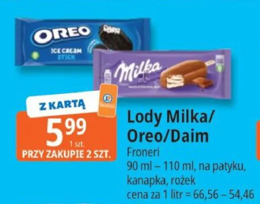Lody Oreo Froneri promocja w Leclerc