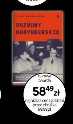 Książka Rozmowy norymberskie Leon Goldensohn promocja w Empik