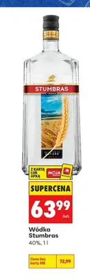 Wódka Stumbras 40% promocja w Biedronka