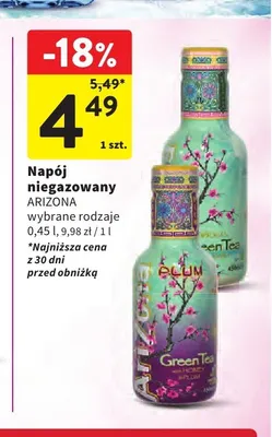 Napój niegazowany Arizona Plum promocja w Intermarche