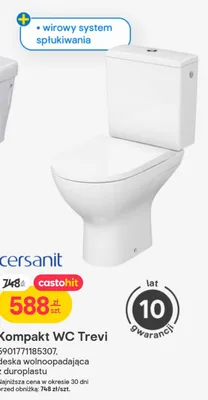 Kompakt WC Trevi  promocja w Castorama