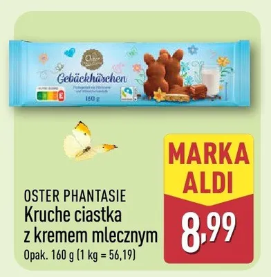 Kruche ciastka z kremem mlecznym promocja w Aldi