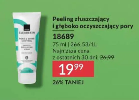Peeling złuszczający i głęboko oczyszczający pory Avon promocja w AVON