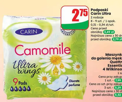 Podpaski Camomile Ultra wings promocja w Dino