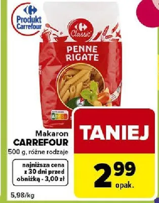 Makaron penne rigate różne rodzaje promocja w Globi