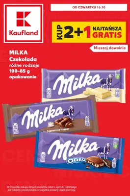 Czekolada Milka Bubbly Cappuccino promocja w Kaufland