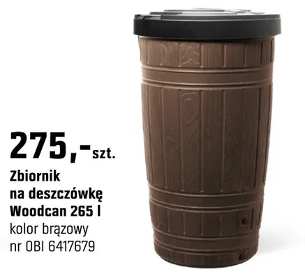 Zbiornik na deszcz Woodcan 265l promocja w OBI