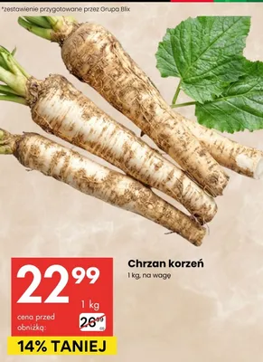 Chrzan korzeń promocja w Delikatesy Centrum