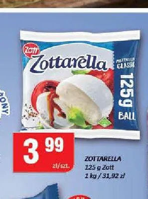 Ser mozzarella Zottarella Classic Zott promocja w Chorten