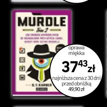Książka Murdle Tom 2 promocja w Empik