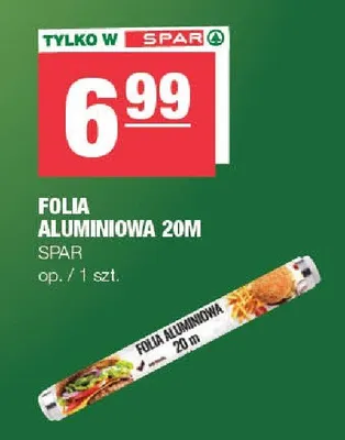 Folia aluminiowa 20m promocja w SPAR