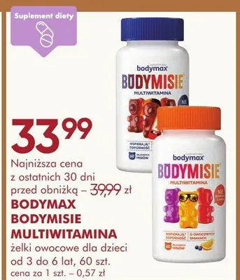 Żelki owocowe multiwitamina dla dzieci od 3 do 6 lat promocja w Super-Pharm