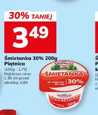Śmietanka 30% Piątnica promocja w Hitpol