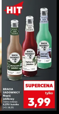 Napój jabłkowy mroczne jabłko Bracia Sadownicy promocja w Kaufland