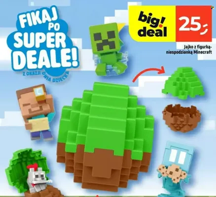 Jajko z figurką-niespodzianką Minecraft promocja w Dealz