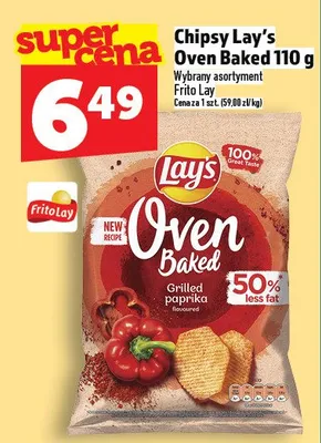Chipsy Lay's Oven Baked Grilled Paprika promocja w TOPAZ