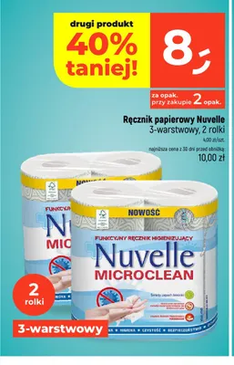 Ręcznik papierowy Nuvelle Microclean 3-warstwowy 2-pak promocja w Dealz