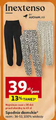 Spodnie damskie promocja w Auchan