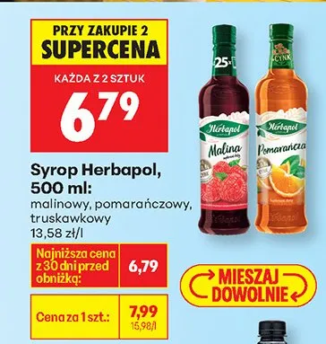Syrop Herbapol Pomarańcza 500ml promocja w Biedronka