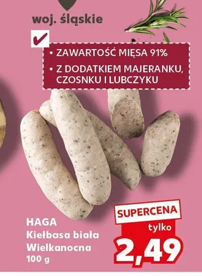 Kiełbasa biała Wielkanocna promocja w Kaufland