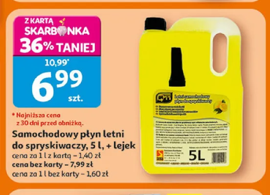 Samochodowy płyn letni do spryskiwaczy + lejek promocja w Auchan