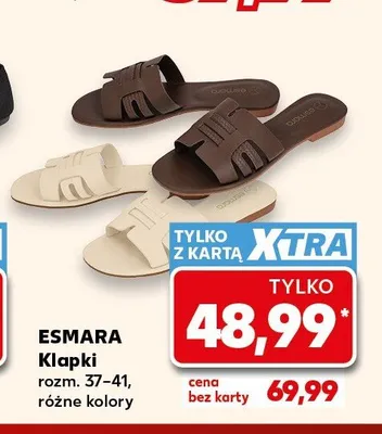 Klapki damskie Esmara promocja w Kaufland