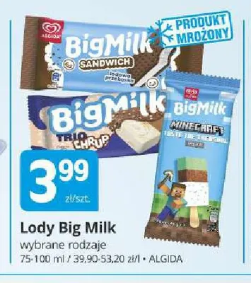 Lody Big Milk Trio Chrup promocja w Marketvita