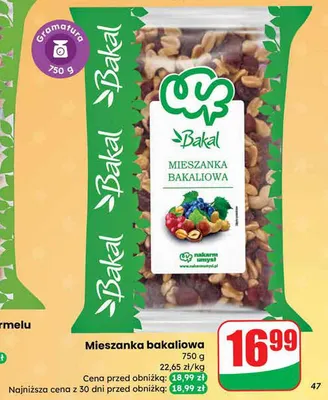 Mieszanka bakaliowa promocja w Dino