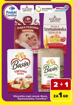 Mąka Szymanowska uniwersalna typ 480 promocja w Carrefour Market