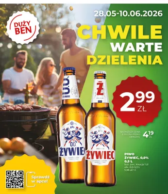 Piwo bezalkoholowe Żywiec 0.0% promocja w Duży Ben