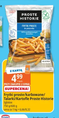 Frytki karbowane Proste Historie Iglotex promocja w Leclerc