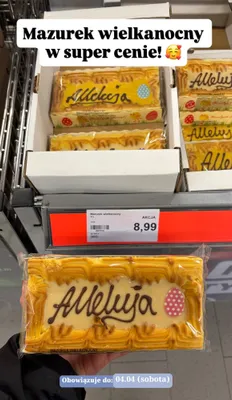 Mazurek wielkanocny promocja w Aldi