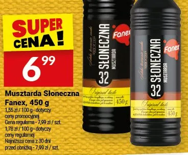 Musztarda Słoneczna Fanex promocja w Twój Market