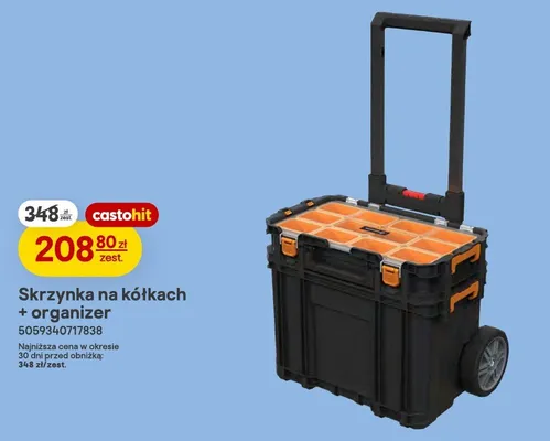 Skrzynka na kółkach + organizer Magnusson promocja w Castorama