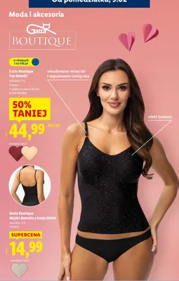 Majtki damskie o kroju bikini Gatta Boutique promocja w Lidl