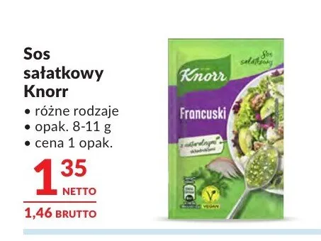 Sos sałatkowy Knorr promocja w Makro