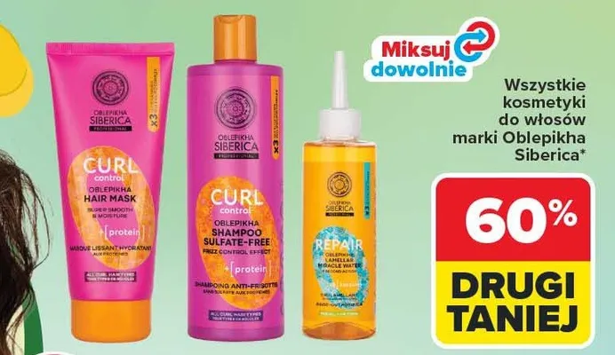 Wszystkie kosmetyki do włosów marki Oblepikha Siberica promocja w Carrefour