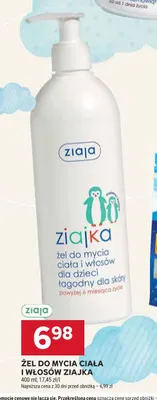 Żel do mycia ciała i włosów Ziajka promocja w Stokrotka