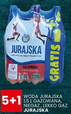 Woda jurajska gazowana, niegazowana, lekko gazowana promocja w Wafelek