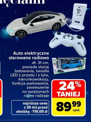 Auto elektryczne sterowane radiowo promocja w Carrefour