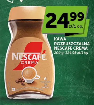 Kawa rozpuszczalna Nescafe Crema promocja w Groszek