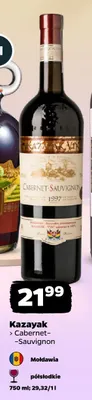 Wino Kazayak Cabernet-Sauvignon półsłodkie Mołdawia promocja w Netto