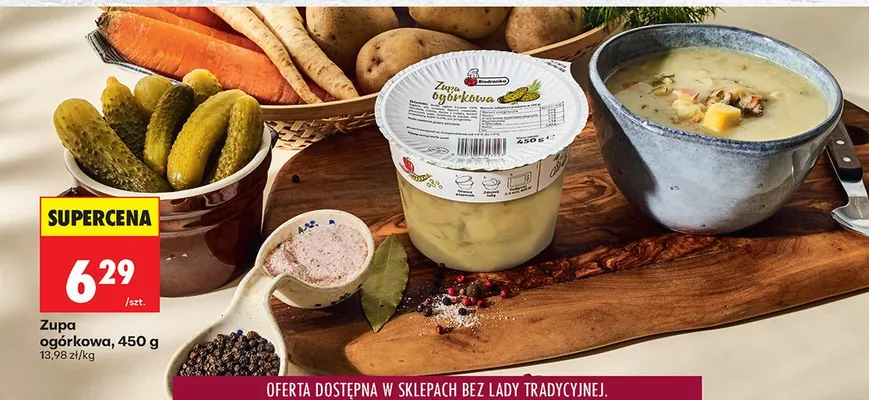 Zupa ogórkowa promocja w Biedronka