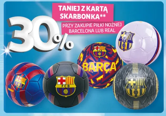 Piłka nożna Barcelona promocja w Auchan
