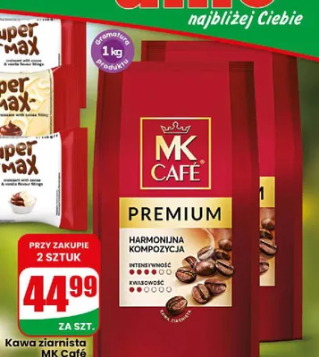 Kawa ziarnista MK Café Premium promocja w Dino