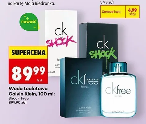 Woda toaletowa Calvin Klein CK One Shock for her promocja w Biedronka
