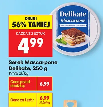 Serek Mascarpone promocja w Biedronka
