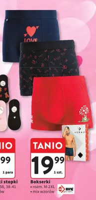 Bokserki mix wzorów promocja w Intermarche
