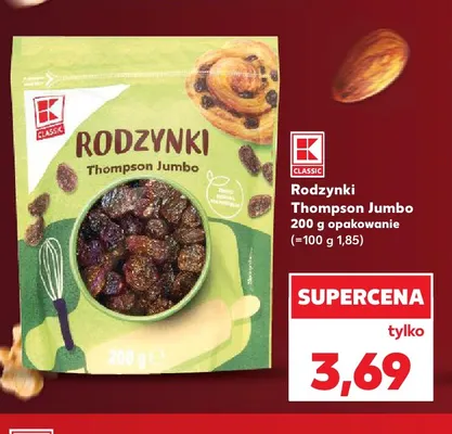 Rodzynki Thompson Jumbo K-Classic promocja w Kaufland