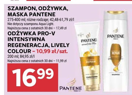 Odżywka pro-v intensywna regeneracja, lively colour promocja w Stokrotka